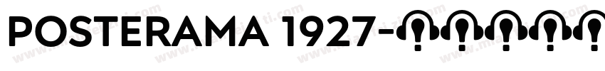 Posterama 1927字体转换